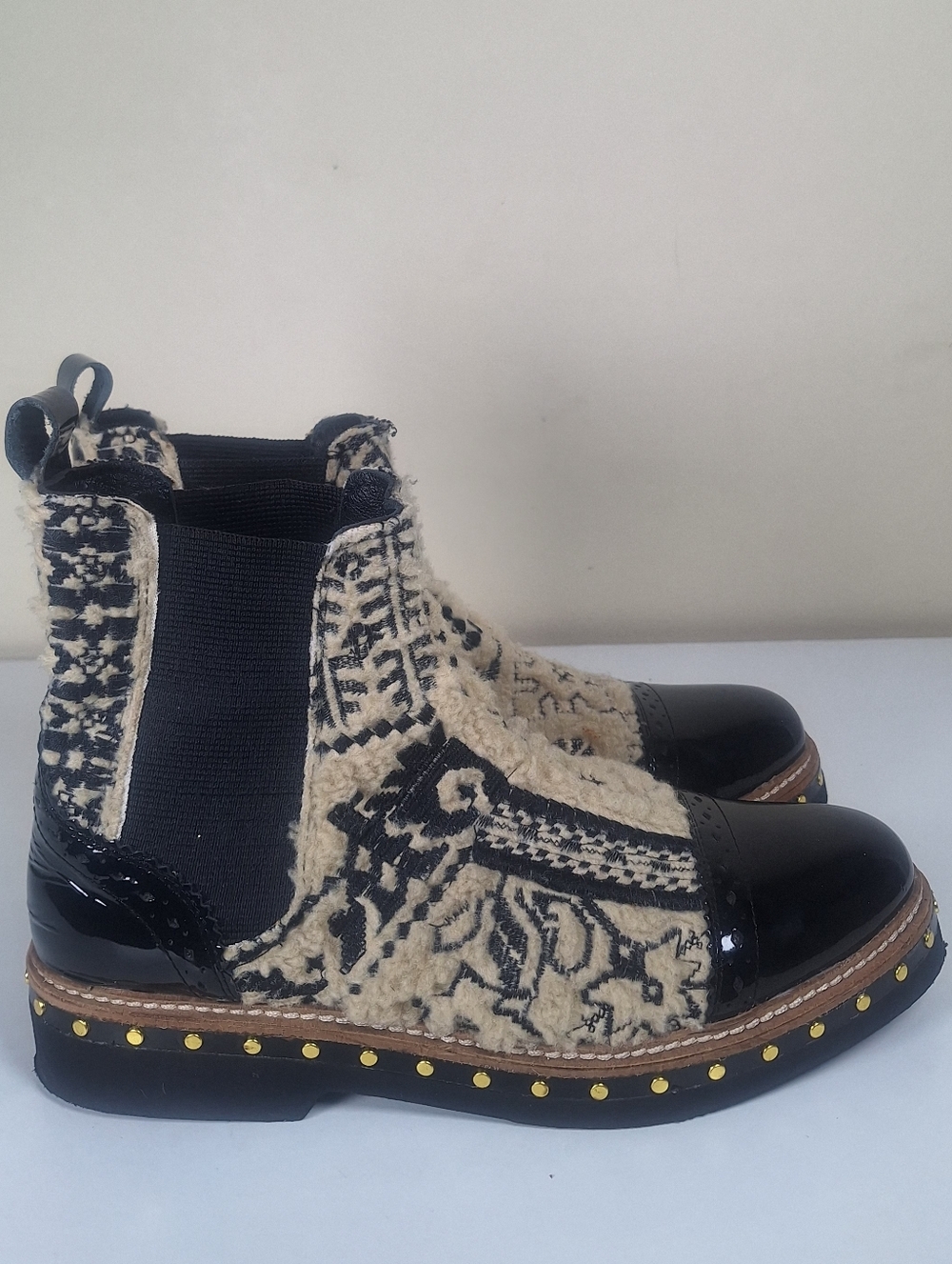 Free People Textile Atlas Chelsea Boot Size EU 38 - Picture 5 of 12